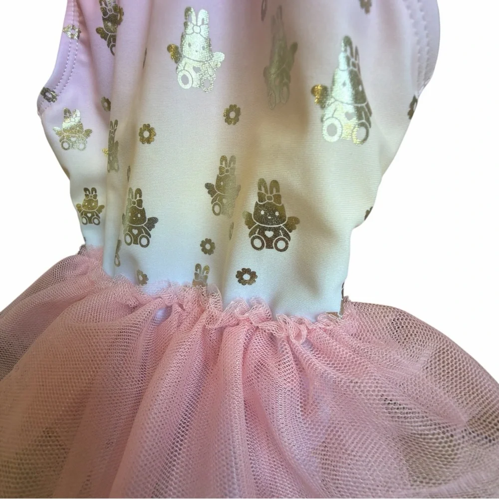 Huxbaby Tulle Fairy Bunny Ballet Swimsuit - Rainbow Size 6-12M‎